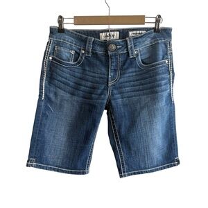 Daytrip Size 28 Virgo Bermuda Shorts Medium Wash Denim Western Country Barn
